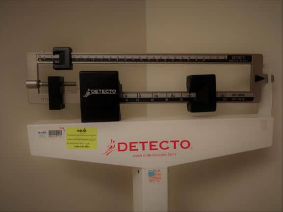 scale bar to measure weight